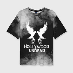 Женская футболка оверсайз Hollywood Undead