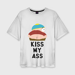 Футболка оверсайз женская Kiss My Ass, цвет: 3D-принт