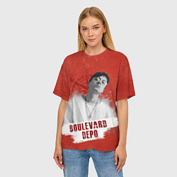 Футболка оверсайз женская Boulevard depo, цвет: 3D-принт — фото 2