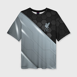 Футболка оверсайз женская Liverpool FC, цвет: 3D-принт