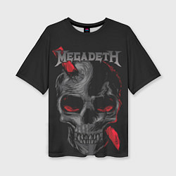 Женская футболка оверсайз Megadeth