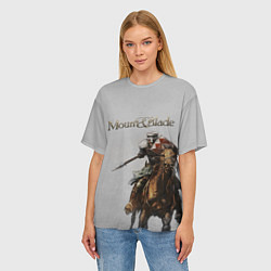 Футболка оверсайз женская Mount and Blade, цвет: 3D-принт — фото 2