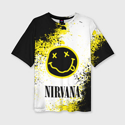 Футболка оверсайз женская NIRVANA, цвет: 3D-принт