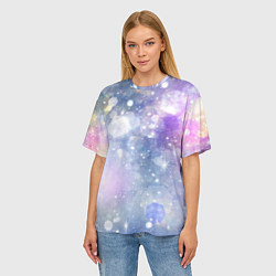 Футболка оверсайз женская Звездное небо, цвет: 3D-принт — фото 2