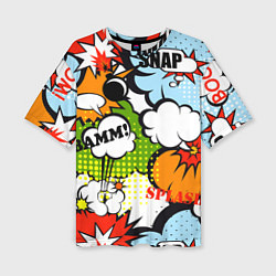 Футболка оверсайз женская COMICS ART, цвет: 3D-принт