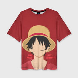 Женская футболка оверсайз Luffy