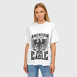 Футболка оверсайз женская Американский орел Z, цвет: 3D-принт — фото 2