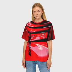 Футболка оверсайз женская MERCEDES, цвет: 3D-принт — фото 2