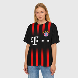 Футболка оверсайз женская FC Bayern Munchen, цвет: 3D-принт — фото 2