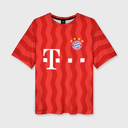 Женская футболка оверсайз FC Bayern Munchen униформа