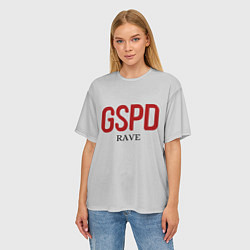 Футболка оверсайз женская GSPD rave, цвет: 3D-принт — фото 2