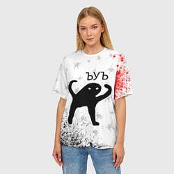 Футболка оверсайз женская ЪУЪ СЪУКА, цвет: 3D-принт — фото 2