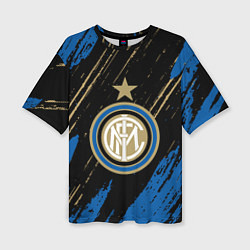 Женская футболка оверсайз Inter Интер
