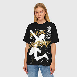 Футболка оверсайз женская Haikyuu Haikyu Haikuu, цвет: 3D-принт — фото 2