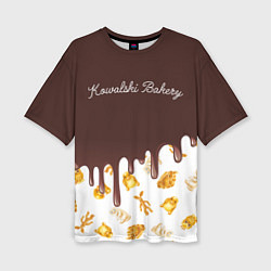 Женская футболка оверсайз Kowalski Cookie in Chocolate