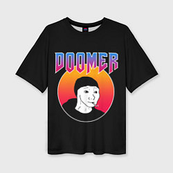 Футболка оверсайз женская Doomer, цвет: 3D-принт