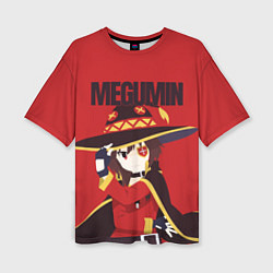 Женская футболка оверсайз Megumin