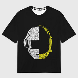 Женская футболка оверсайз Daft Punk