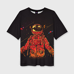 Женская футболка оверсайз Отчаянный Космонавт