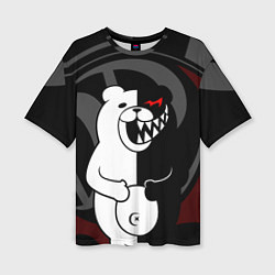 Женская футболка оверсайз MONOKUMA МОНОКУМА DANGANRO