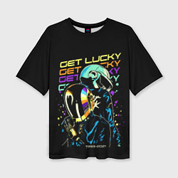 Женская футболка оверсайз DAFT PUNK