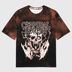 Футболка оверсайз женская Cannibal Corpse, цвет: 3D-принт