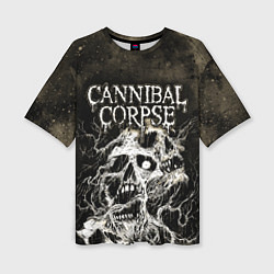 Футболка оверсайз женская Cannibal Corpse, цвет: 3D-принт