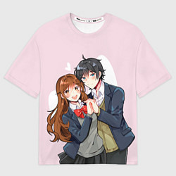 Женская футболка оверсайз Кёко и Изуми