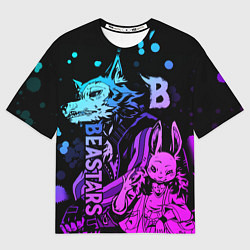 Женская футболка оверсайз BEASTARS, Легоши и Хару