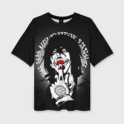 Футболка оверсайз женская Хеллсинг, Алукард, цвет: 3D-принт