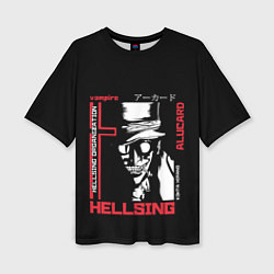 Футболка оверсайз женская Hellsing, цвет: 3D-принт