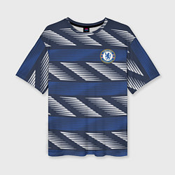 Футболка оверсайз женская FC Chelsea Breathe Training Top 202122, цвет: 3D-принт