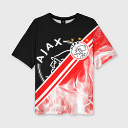 Женская футболка оверсайз FC AJAX AMSTERDAM ФК АЯКС