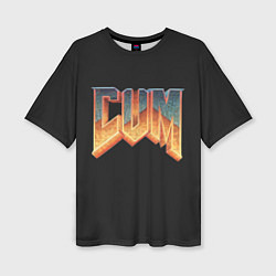 Женская футболка оверсайз Doom Gachi Remix