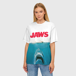 Футболка оверсайз женская Jaws 1975, цвет: 3D-принт — фото 2