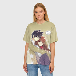 Футболка оверсайз женская Хоримия, цвет: 3D-принт — фото 2