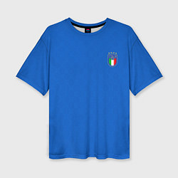 Футболка оверсайз женская Форма сборной Италии, цвет: 3D-принт