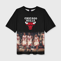 Футболка оверсайз женская CHICAGO BULLS 3, цвет: 3D-принт