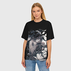 Футболка оверсайз женская Хяккимару, цвет: 3D-принт — фото 2