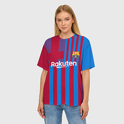 Футболка оверсайз женская Ансу Фати Барселона 20212022, цвет: 3D-принт — фото 2