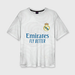 Женская футболка оверсайз Реал Мадрид форма 20212022