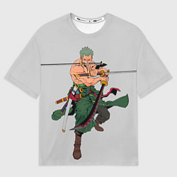 Футболка оверсайз женская Арт Ророноа Зоро, One Piece, цвет: 3D-принт