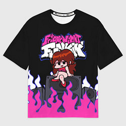 Футболка оверсайз женская Girlfriend, цвет: 3D-принт