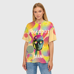 Футболка оверсайз женская Polkadot Man, цвет: 3D-принт — фото 2