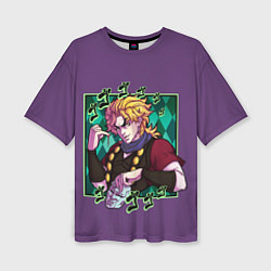 Футболка оверсайз женская Dio Brando JoJo, цвет: 3D-принт