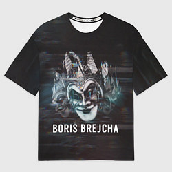 Женская футболка оверсайз Boris Brejcha Mask