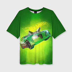 Футболка оверсайз женская Hot Wheels Хот Вилс, цвет: 3D-принт