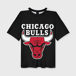 Футболка оверсайз женская B C Chicago Bulls, цвет: 3D-принт