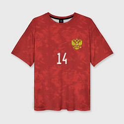Женская футболка оверсайз Джикия, форма сборной России