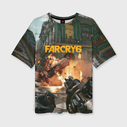 Женская футболка оверсайз Far Cry 6 gameplay art
